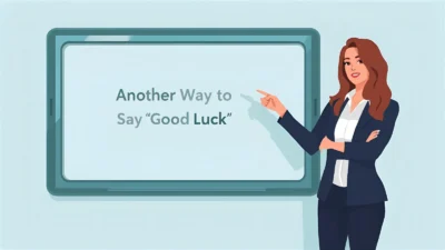 Another Way to Say "Good Luck"