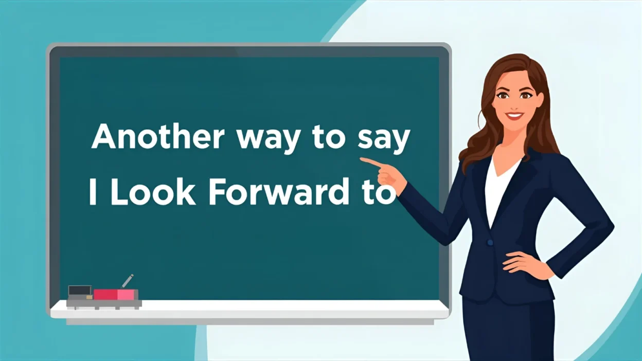 i look forward to