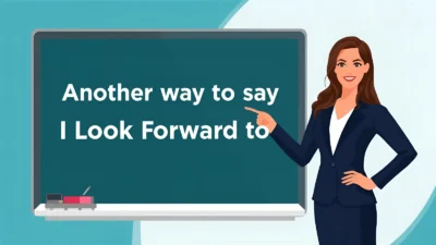 i look forward to