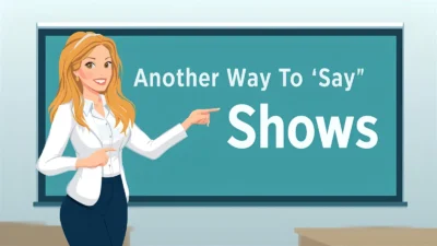 Another Way to Say "Shows"