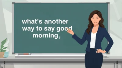 what's another way to say good morning