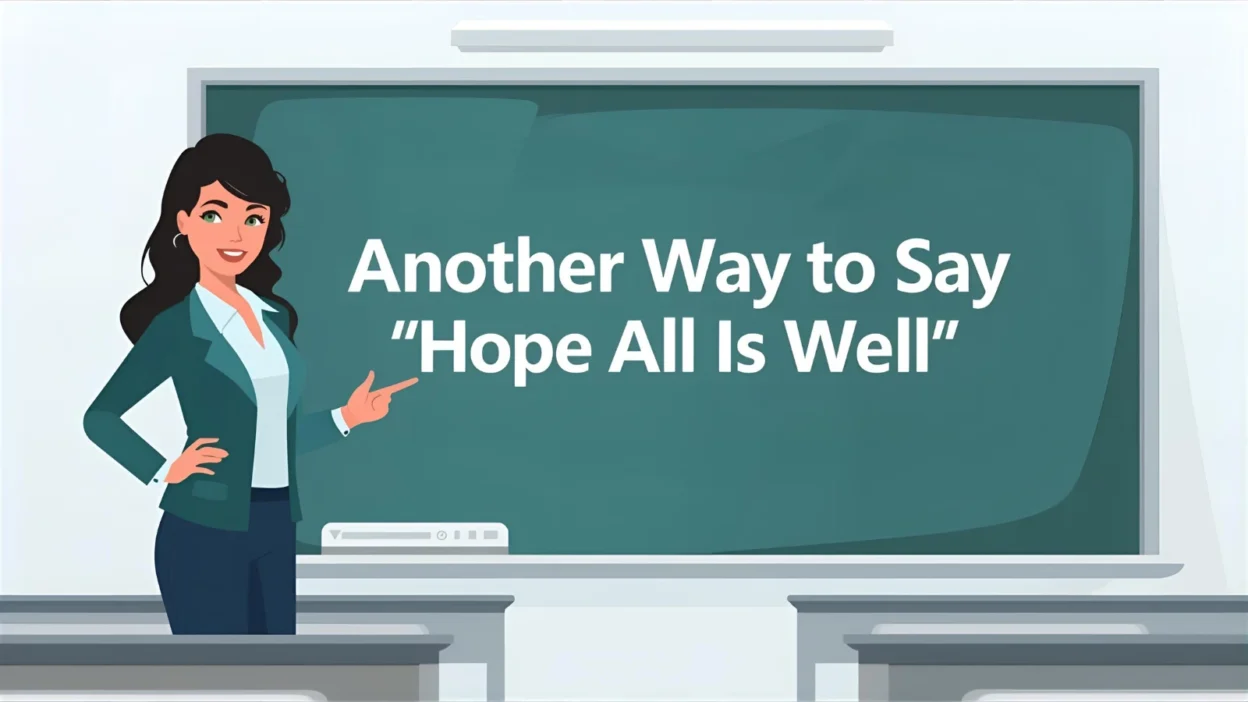 Another Way to Say "Hope All Is Well"