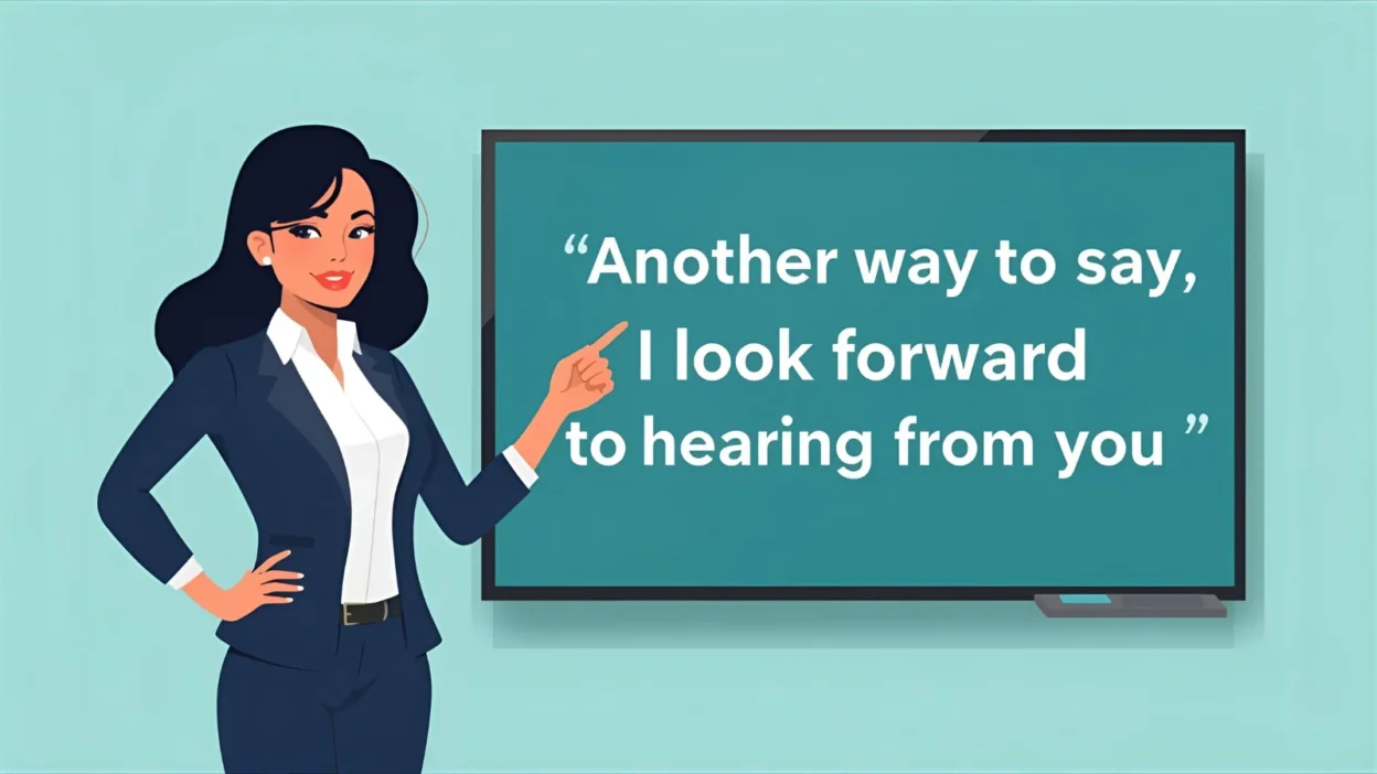 I Look Forward to Hearing From You”