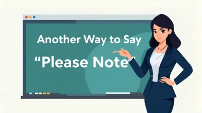 Another Way to Say "Please Note"