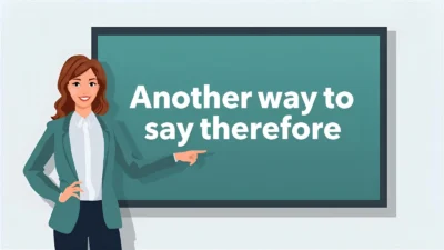 Another Way to Say “Therefore”