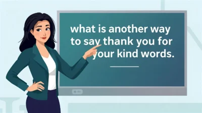 Thank You for Your Kind Words