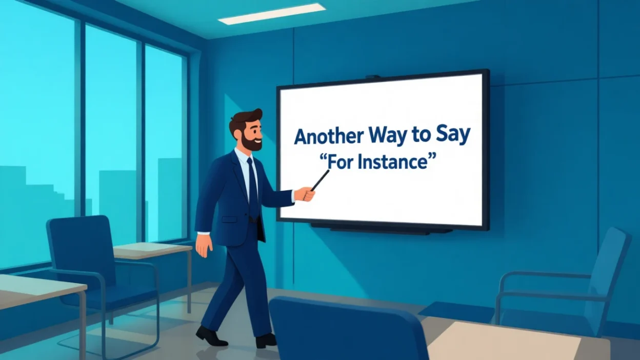 another way to say for instance