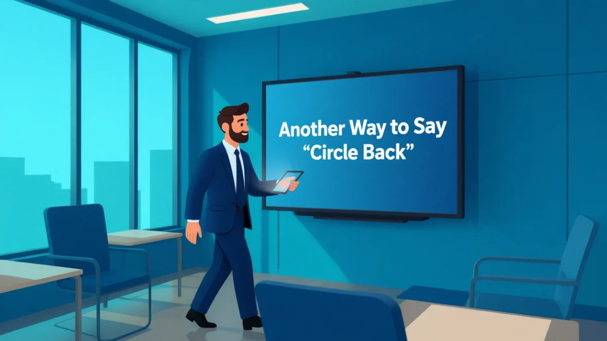 another way to say circle back