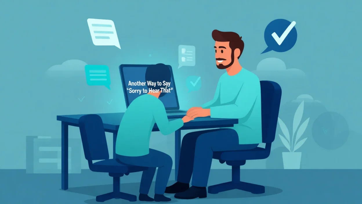 another way to say sorry to hear that