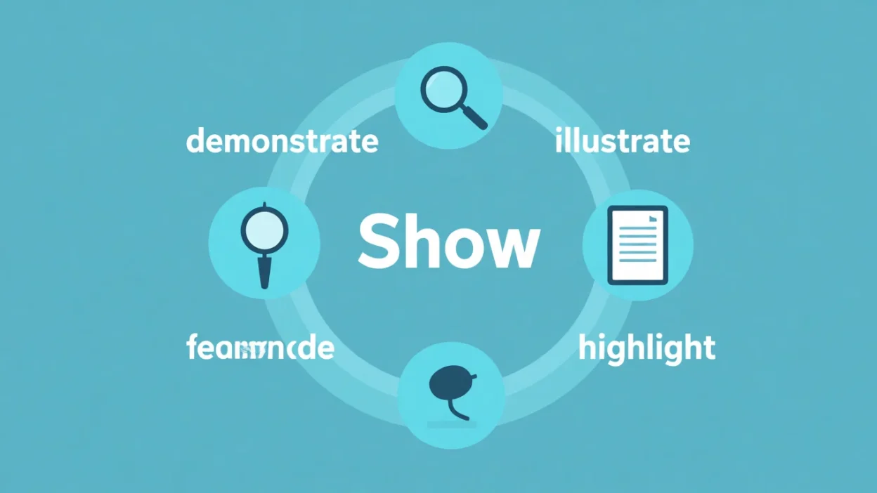 another way to say show