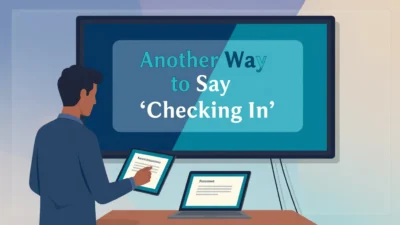 Another Way to Say Checking In