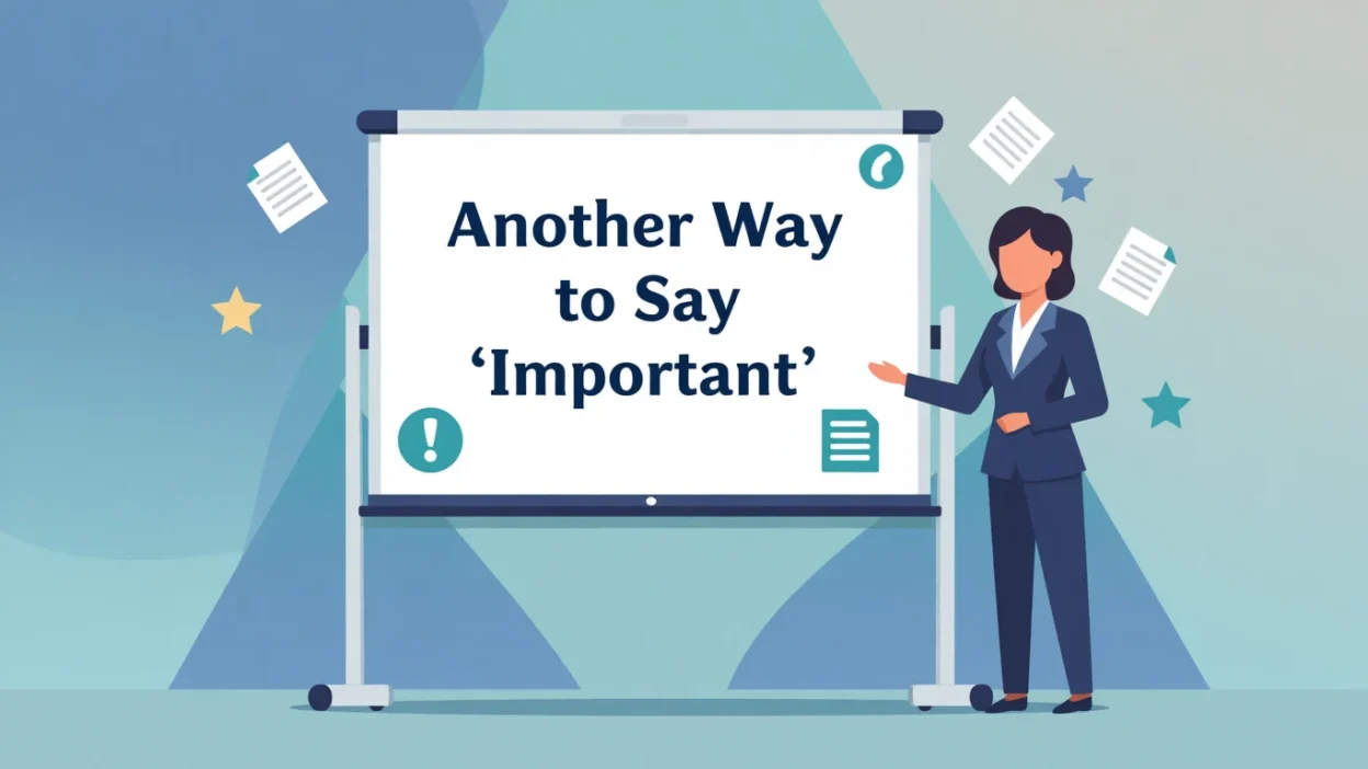 another way to say important