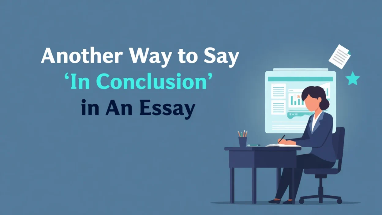 another way to say in conclusion in an essay