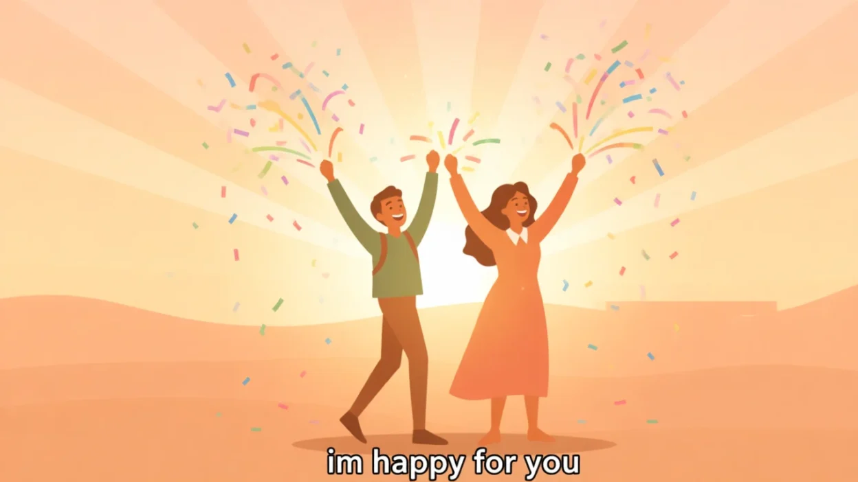 im happy for you