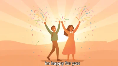 im happy for you