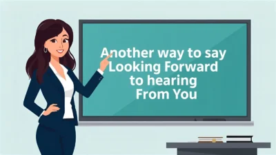 Looking Forward to Hearing From You