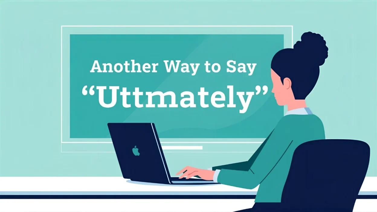 another way to say ultimately